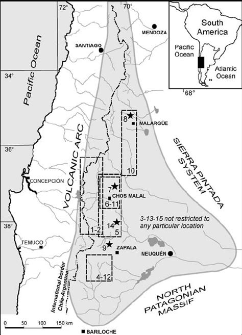 Sketch Map Of The Neuqu N Basin Showing The Approximate Location