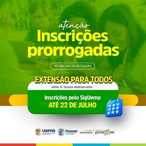 Uema Inscrições Para O Programa “extensão Para Todos” São Prorrogadas