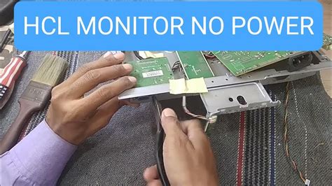 Hcl Lcd Monitor Repair Monitor Repair No Power YouTube