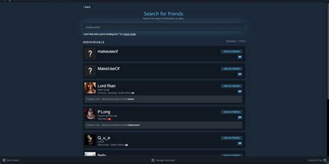 How to Search Steam for Specific Users