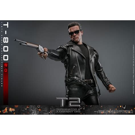 Hot Toys Terminator 2 Judgment Day MMS 1 6 T 800 V2 0 Figurine