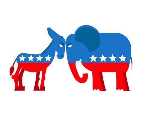 Democrat political party animal — Stock Vector © yupiramos #128105036