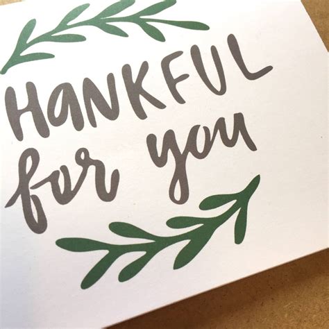 Thankful for You Cards Thankful for You Gifts Thankful Card - Etsy