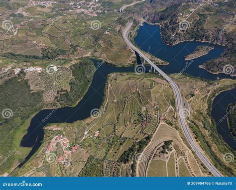 Douro Valley Hydrographic Basin Of The Varosa Dam Stock Photo Image