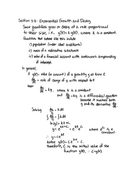 SOLUTION Section 3 8 Exponential Growth And Decay Studypool