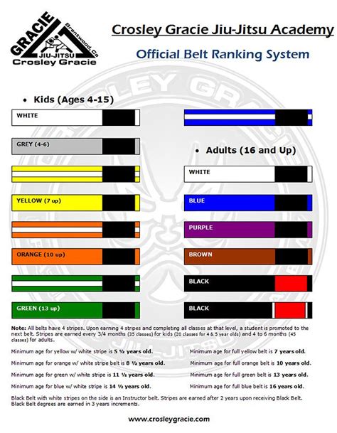 Jiu Jitsu Belt Color Rankings – Warehouse of Ideas