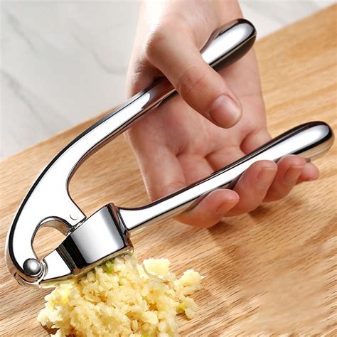 Garlic Press In Professional Zinc Alloy Garlic Mincer Ginger