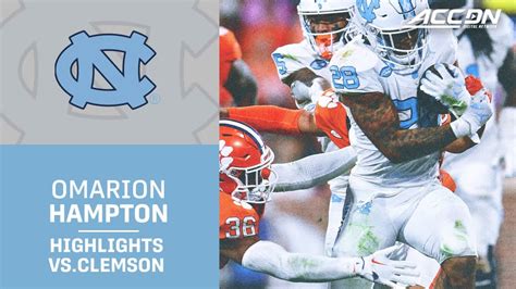 Unc Running Back Omarion Hampton Piles Up Nearly Yards Scores