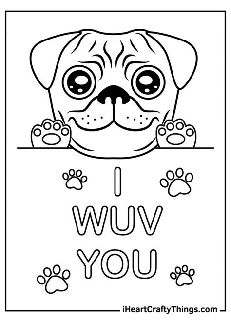 15 Pug Coloring Pages (100% Free Printables)