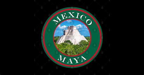 Mexico Mayan Ruins T Shirt Passport Stamps Mayan Sticker Teepublic