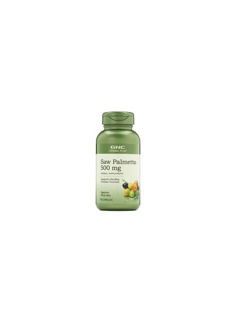 Gnc Herbal Plus Saw Palmetto Mg Extract Din Palmier Pitic Cps