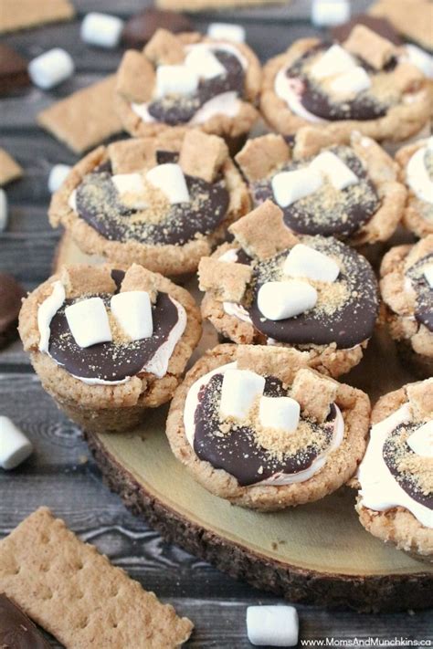 These S Mores Cookie Cups Are Everything You Love About S Mores But In A Deep Dish Cookie