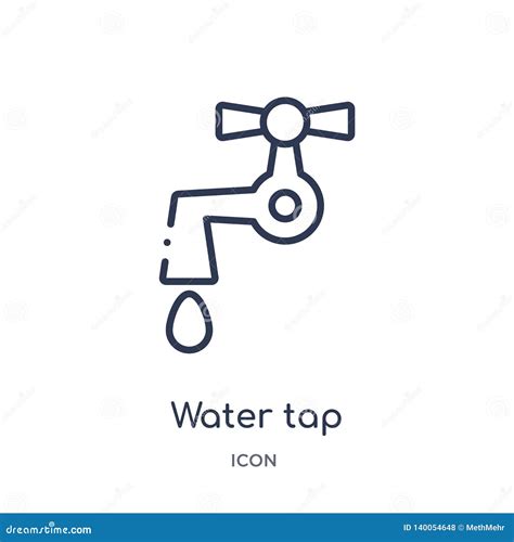 Linear Water Tap Icon From Ecology Outline Collection Thin Line Water