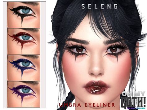 Selengs Oh My Goth Umbra Eyeliner Sims 4 Cc Makeup Sims Sims 4