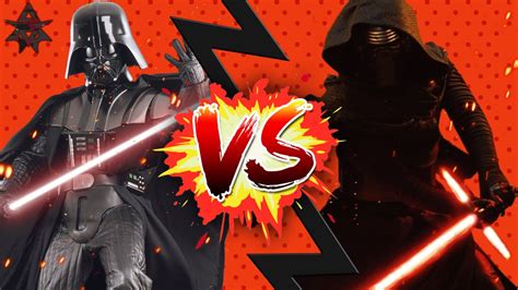 Kylo Ren Vs Darth Vader Cinema Showdown Youtube