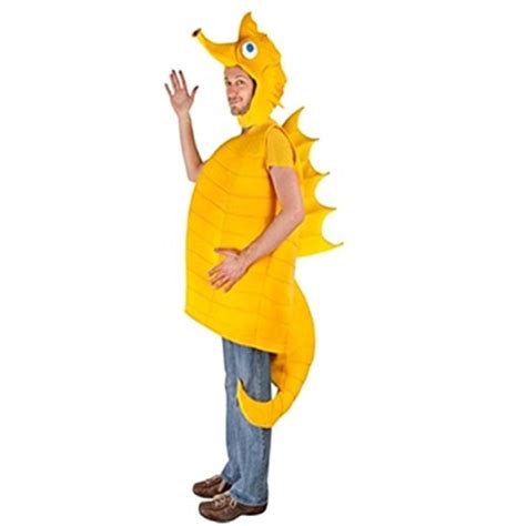 Mocgek Yellow Hippocampus Marine Animals Sea Horse Costume Seahorse