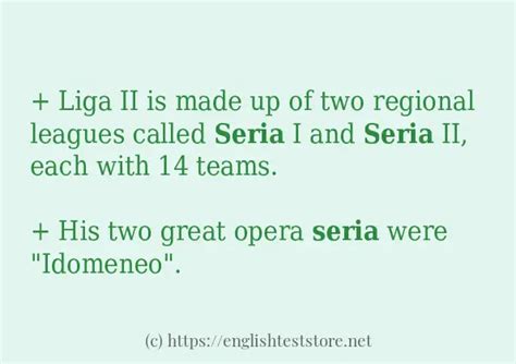 "seria" in-sentences - EnglishTestStore Blog