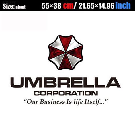 Car Auto Sticker Decal Umbrella Corp Resident Evil Door Reflective