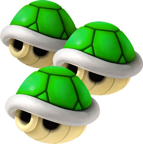 File Mkw Triple Green Shells Artwork Png Super Mario Wiki The Mario