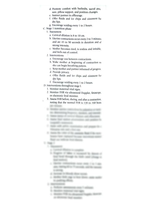 Solution Stages Of Labor Studypool