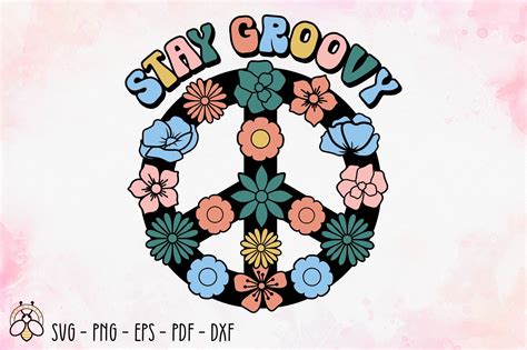 Stay Groovy Svg Design Graphic By Beecraftr · Creative Fabrica