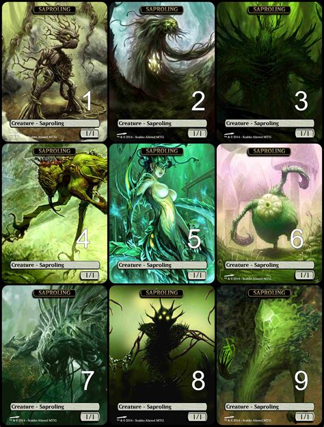 Mtg Saproling 11 Token Alternative Art Choose The Art For Edh