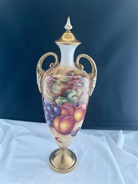 Antiques Atlas Royal Worcester Fruit Vase Signed Freeman