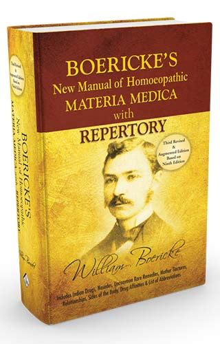 Boerickes New Manual Of Homoeopathic Materia Medica With Repertory