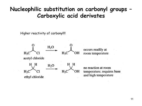 Ppt Nucleophilic Substitution On Carbonyl Groups Carboxylic Acid