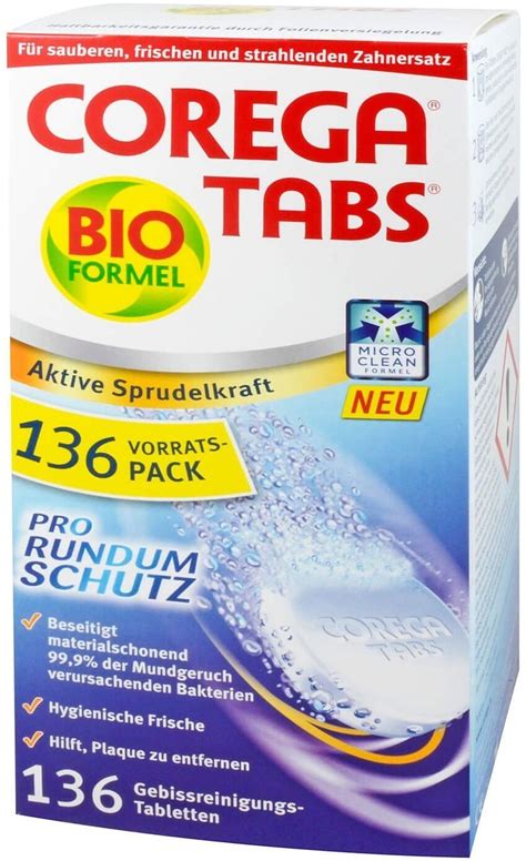 Corega Tabs Bio Formel Tabletten 136 Stk Ab 7 99 € Preisvergleich