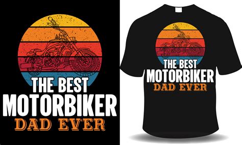 The Best Motor Biker Dad Ever Graphic By Grand Mark · Creative Fabrica