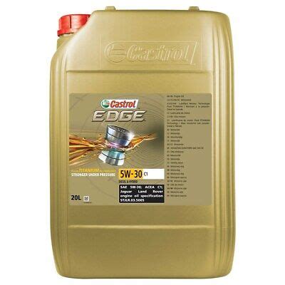 20 L LITER CASTROL EDGE FLUID TITANIUM 5W 30 C1 MOTOR ÖL MOTOREN ÖL eBay