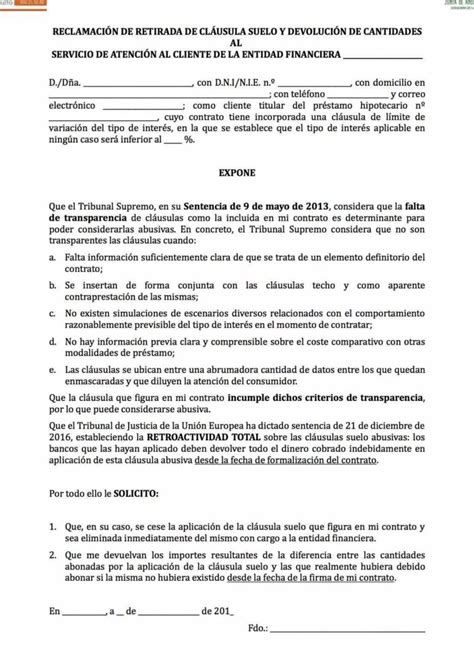 Modelo De Tasaci N De Costas Para La Cl Usula Suelo Legitima Defensa