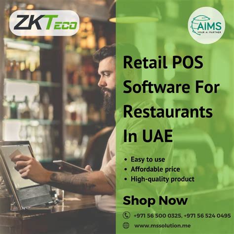 Zkteco Restaurant Pos System In Dubai Uae Pos Software In Uae Aims