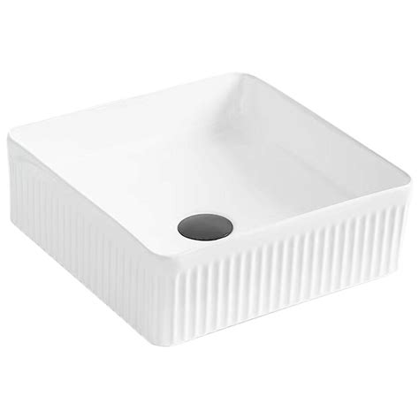 Раковина накладная квадратная 40 см белая Point "Деметра" PN43121 ...