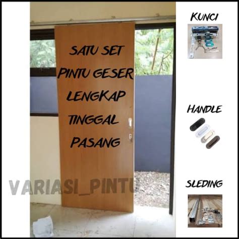 Jual SATU SET PINTU SLEDING TINGGAL PASANG SATU SET PINTU GESER