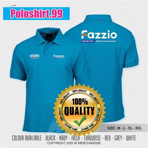 Jual Poloshirt Kaos Kerah Baju Motor Yamaha Fazzio Hybrid Connected