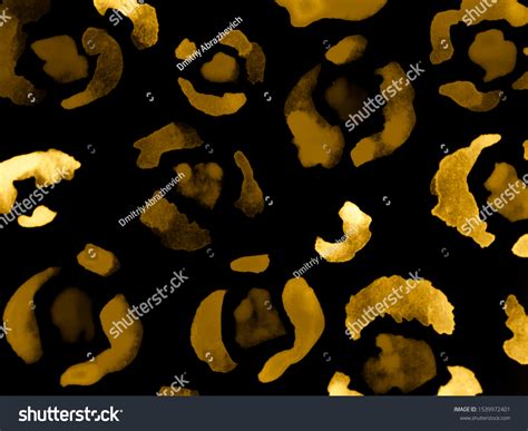 Leopard Skin Stylish Gepard Textile Drawn Stock Illustration 1539972401 ...
