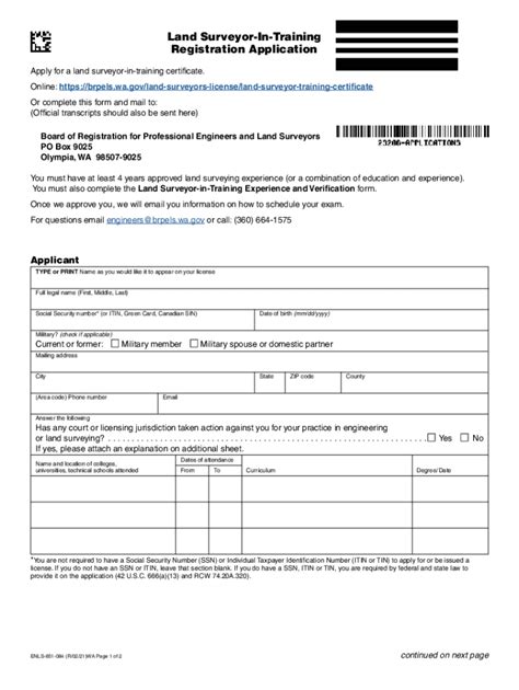 Fillable Online Land Surveyor In Training Certificate Fax Email Print