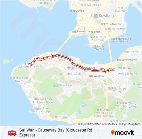 西環 銅鑼灣告士打道特快 Route Schedules Stops Maps 西環 Sai Wan Updated