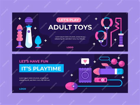 Free Vector Sex Toys Banner Design