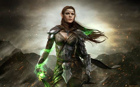 Elder Scrolls Online Elf Mage Wallpapers And Images Wallpapers