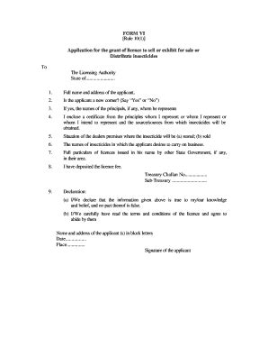 Fillable Online Agriharyana Nic FORM VI Rule 10 1 Application For The