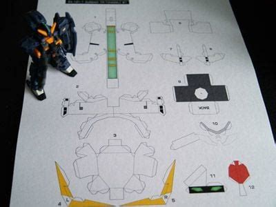 Gundam Papercraft Template Koleksi Gambar