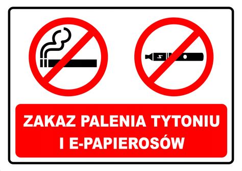 Tabliczka Zakaz Palenia Plastik A6 0000 Cena Opinie Tablice