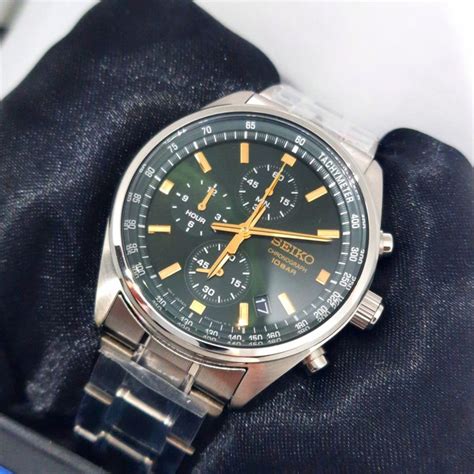 Seiko Green Carbon Chronograph Sport SSB385P Homem Catawiki