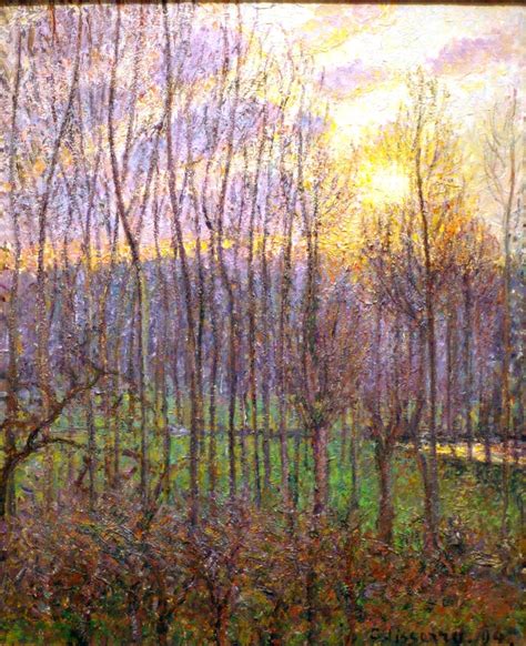 Camille Pissarro Poplars Sunset At Eragny 1895 Flickr
