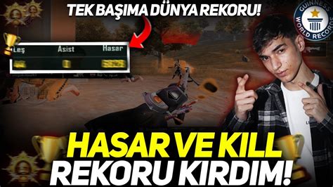 Tek BaŞima DÜnya Hasar Rekoru Ve Sezon Kİll Rekoru Kirdim Pubg