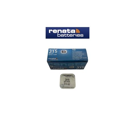 ถานนาฬกา ถานกระดม Renata 315 SR716SW Watch Batteries Silver Oxide