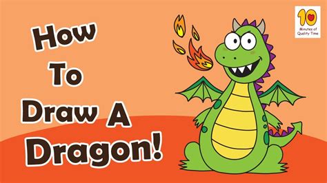 How To Draw A Dragon Step By Step For Kids Youtube